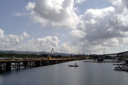 Across the sea Bridgeof Dongshan Bachi Fujian Proeince